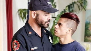 Armond Rizzo Fucked by Fire Cheif at the Station