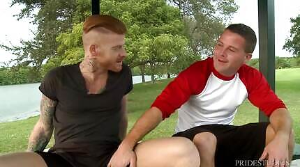 Muscle Hunk Daddy Fucks His Friend & Rims His Ass 4 A Change