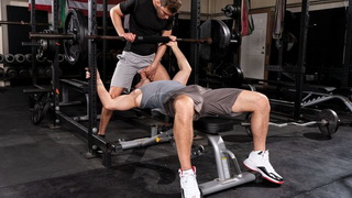 Roman Todd Face Fucked On Workout Bench