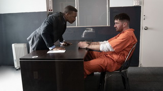 He doesn't pay any attention until his parole officer shows him a hard cock